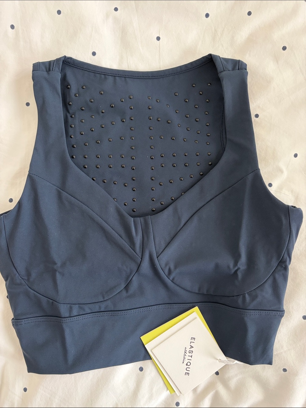 Elasticique Le Divine Navy Longline Bralette